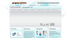Desktop Screenshot of bonyhadkorhaz.hu