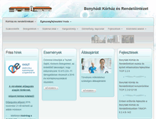 Tablet Screenshot of bonyhadkorhaz.hu
